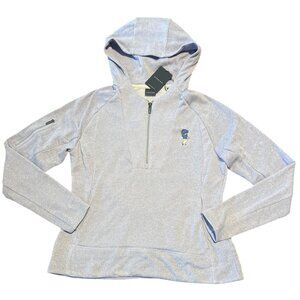 Dunning  Heather Purple Pullover Hoodie Half-Zip Embroidered Golfer Logo  Size M